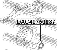 FEBEST DAC40750037 Подшипник ступ.VOVLO S40/V40 95-04 пер.