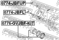 FEBEST 0776-GVJBF-KIT Поршень суппорта SUZUKI GRAND VITARA 06- пер.к-т.(манж.+пыльн.)