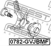 FEBEST 0782-GVJBMF Ступица с подшипником SUZUKI GRAND VITARA II 05- пер./зад. AWD