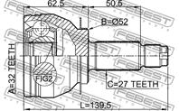 Шрус 0810-b13mt