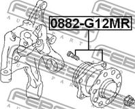 FEBEST 0882-G12MR Ступица с подшипником SUBARU FORESTER/IMPREZA 07- зад.