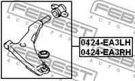 Galant USA-02/98-01 Рычаг передний левый нижний [GTR] 13231a