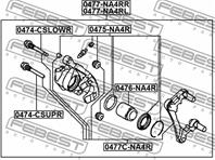 Суппорт зад r mit outlander cw 06-12