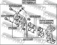 FEBEST 0475-V45F Рем. к-кт суппорта MITSUBISHI LANCER/OUTLANDER/PAJERO