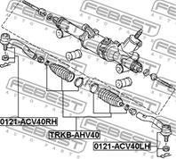 FEBEST TRKB-AHV40 Пыльник рулевой рейки CHEVROLET LACETTI 03&gt