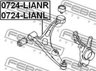 FEBEST 0724-LIANR Рычаг SUZUKI LIANA 01-08 пер.подв.прав.