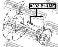 Подшипник-ступица пер.SUBARU FORESTER/IMPREZA 03-&gt