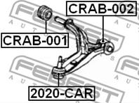 FEBEST CRAB-002 Сайлентблок рычага CHRYSLER VOYAGER 96-07 пер.подв.