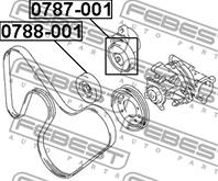 0787-001_ролик натяжной! suzuki grand vitara 2.0