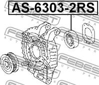 FEBEST AS-6303-2RS Подшипник TOYOTA 17x47x14