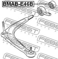 FEBEST BMAB-E46B Сайлентблок рычага BMW 3(E46) пер.подв.задн.без кроншт.