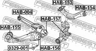 С/блок заднего рычага внутренний HONDA CR-V/CIVIC/STREAM