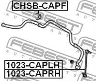 FEBEST CHSB-CAPF Втулка стабилизатора CHEVROLET CAPTIVA 07- пер.подв.