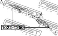 FEBEST 1022-T250 Тяга рулевая CHEVROLET AVEO (T200)/(250) 03-08 (без наконечника)