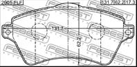 Колодки передние land rover range rover iii 2002-2012 2901-flf