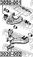 Опора шаровая  передняя нижняя OPEL MONTERREY/FRONTERA