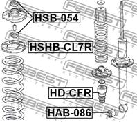 Отбойник амортизатора hd-cfr