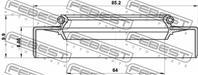 Сальник ступичный передний 64x85.2x8.X9.9