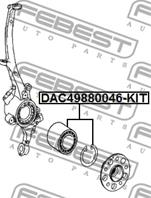 Подшипник ступицы передний mercedes e-class 211 4 matic 2002-2009 dac49880046-kit