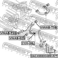 Подшипник ступичный передний ремкомплект 49x88x48