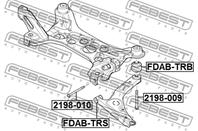 FEBEST FDAB-TRS Сайлентблок рычага FORD TRANSIT 00- пер.подв.передн.