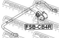 FEBEST FSB-CB4R Втулка стабилизатора FORD FOCUS 1.4-2.0 зад.подв.