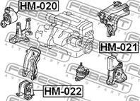 Опора двигателя hm-021
