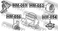 Опора двигателя hm-069