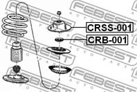 FEBEST CRB-001 Подшипник опоры амортизатора CHRYSLER VOYAGER IV 01-07 пер.