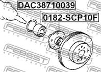 FEBEST DAC38710039 Подшипник ступ. TOYOTA YARIS 99-05 пер.