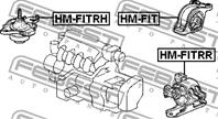 Опора двигат.прав.HONDA JAZZ/FIT GD 2002-2008