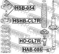 ВТУЛКА ЗАДНЕГО АМОРТИЗАТОРА (HONDA ACCORD CL/CN/CM 2002-2008) FEBEST