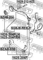 Болт подвески MB M14x1 5x120 (компл:болт+2шайбы+гайка)