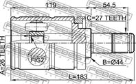 Шрус внутренний 1911-e53lh