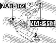 NAB-109_сайлентблок рычага передний! Nissan Primera P12 01-07