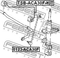 FEBEST 0123-ACA30F Тяга стабилизатора TOYOTA COROLLA/AURIS/RAV4 06- пер.