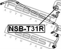 FEBEST NSB-T31R Втулка стабилизатора NISSAN X-TRAIL D=15 07- зад.подв.