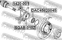 FEBEST SGAB-010Z Сайлентблок цапфы SSANGYONG KYRON 05-12/REXTON 06- зад.подв.