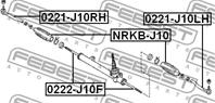 Нак.рул.тяги лев.NISSAN QASHQAI J10E 2006-2013