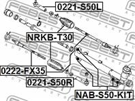 Наконечн.рулевой R Nissan Infiniti FX35/FX45 02-08