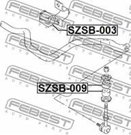 Втулка заднего амортизатора (suzuki baleno/esteem sy413/sy415/sy416/sy418/sy419