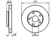 0 986 478 632 диск тормозной передний! Toyota Camry 2.2/3.0 V6 91&gt