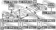 Опора подрамника TOYOTA LAND CRUISER 100 HDJ101/UZJ100 1998-2007