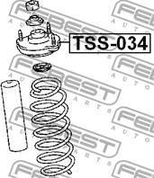 Опора амортизатора toyota land cruiser prado 120 2002-2009 tss-034