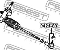 FEBEST 0421-CY Наконечник р/т MITSUBISHI LANCER/OUTLANDER 06- лев/прав.