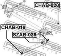 FEBEST CHAB-020 Сайлентблок тяги DAEWOO MATIZ/SPARK 98-05 зад.подв.