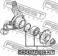 Подшипник ступ.RENAULT DUSTER 10- зад. AWD