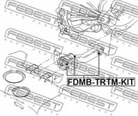 Сайлентблок опоры двигателя компл ford transit fy 2000-2006 fdmb-trtm-kit