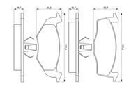 0 986 424 347 609 00571915X!колодки дисковые п.VW Golf 1.4-1.6/1.9TD 95&gt Seat Ibiza 1.2-1.9SD 02&gt