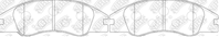 PN0060-NIBK_!колодки дисковые п. KIA Cerato 1.5-2.0CRDi 04&gt